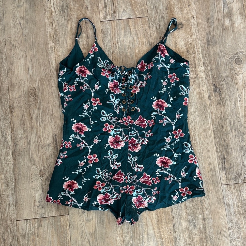 Forever 21 Teal Floral Dress